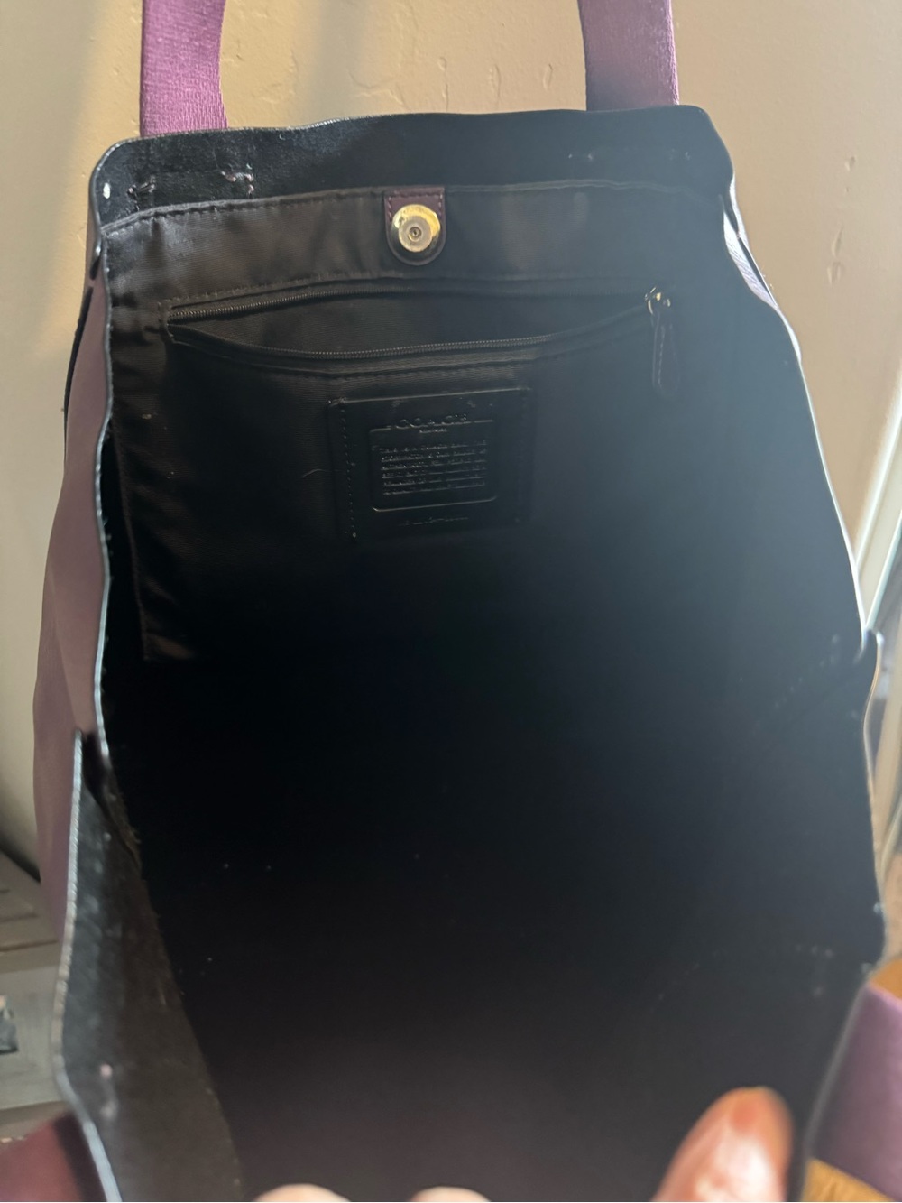 Coach Leather Tote Bag - Picture 4 of 6